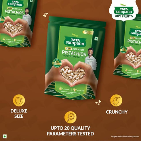 Tata Sampann Pistachios Roasted & Salted, Pista